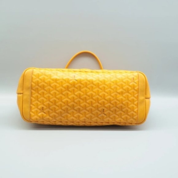 100% Authentic Goyard Yellow Leather Tote Bag - Picture 4 of 11
